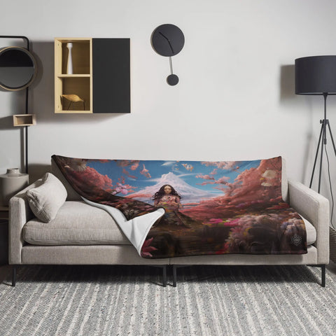 About my Brain Institute Blankets Konohanasakuya Goddess Throw Blanket