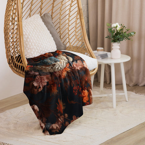 About my Brain Institute Blankets Kookaburra Spirit Animal Sherpa Blanket