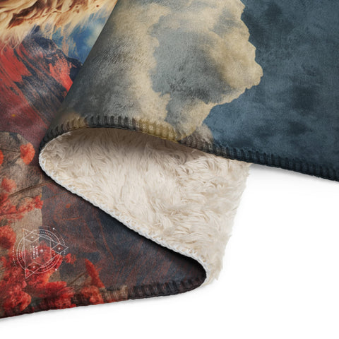 About my Brain Institute Blankets Llama Spirit Animal Sherpa Blanket