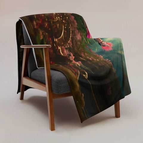 About my Brain Institute Blankets Mae Phosop Goddess Throw Blanket