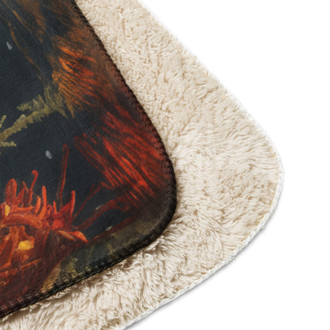 About my Brain Institute Blankets Manatee Spirit Animal Sherpa Blanket