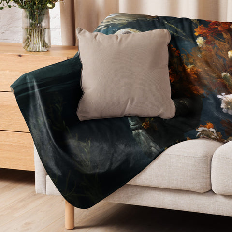 About my Brain Institute Blankets Manatee Spirit Animal Sherpa Blanket