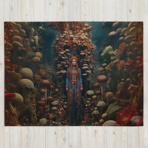 About my Brain Institute Blankets Mielikki Goddess Throw Blanket