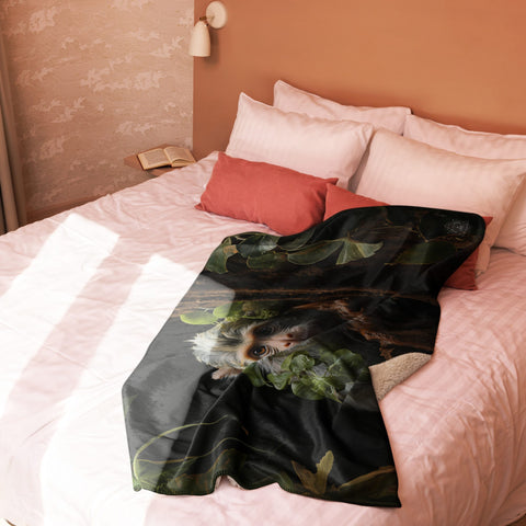 About my Brain Institute Blankets Monkey Spirit Animal Sherpa Blanket