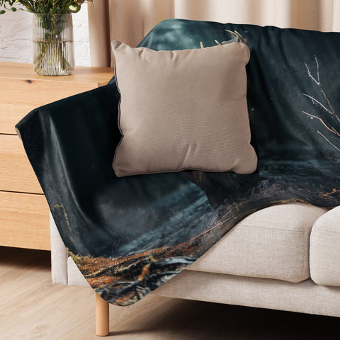 About my Brain Institute Blankets Moose Spirit Animal Sherpa Blanket