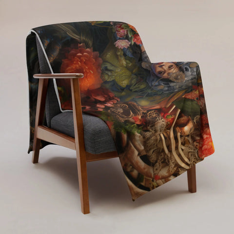 About my Brain Institute Blankets Neang Neak Goddess Throw Blanket