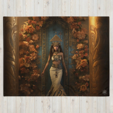 About my Brain Institute Blankets Nisaba Goddess Throw Blanket