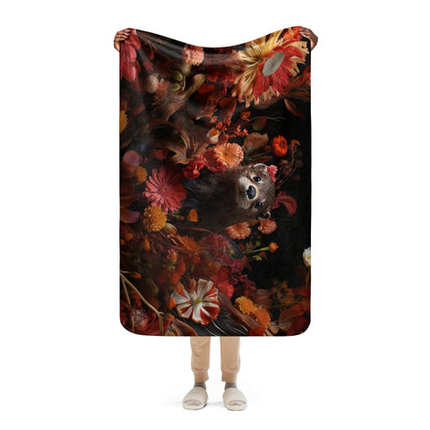 About my Brain Institute Blankets Otter Spirit Animal Sherpa Blanket