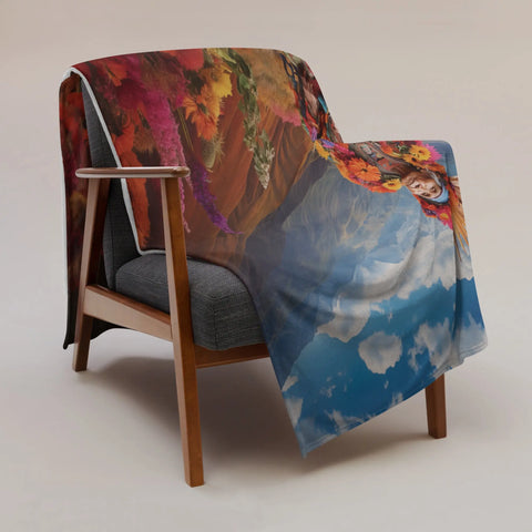 About my Brain Institute Blankets Pachamama Goddess Throw Blanket