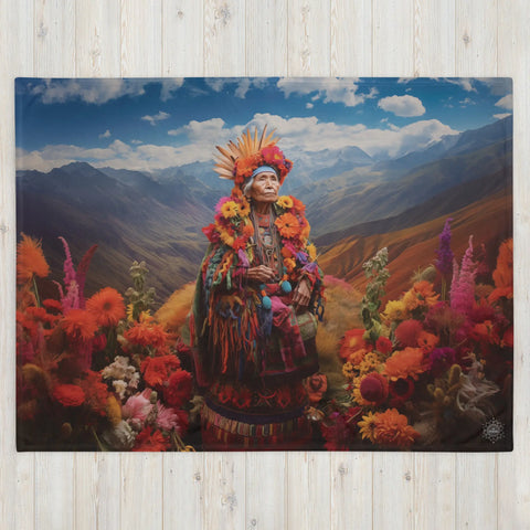 About my Brain Institute Blankets Pachamama Goddess Throw Blanket