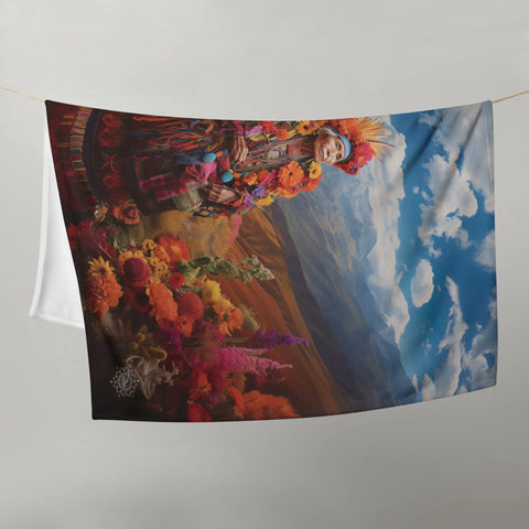 About my Brain Institute Blankets Pachamama Goddess Throw Blanket