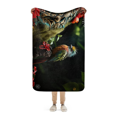 About my Brain Institute Blankets Quetzal Spirit Animal Sherpa Blanket