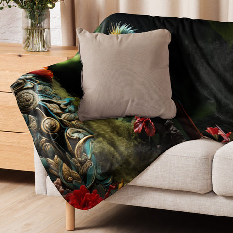 About my Brain Institute Blankets Quetzal Spirit Animal Sherpa Blanket