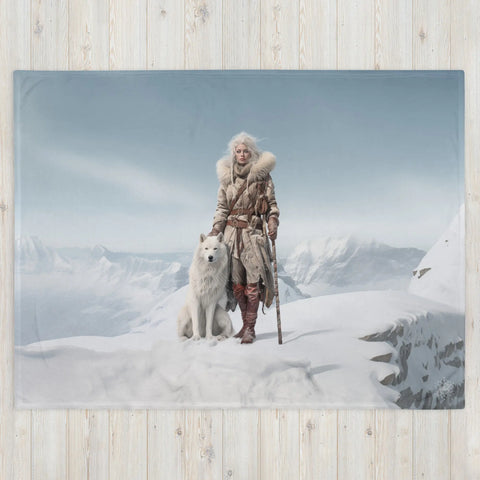 About my Brain Institute Blankets Skadi Goddess Throw Blanket