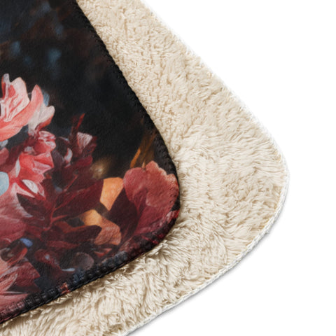 About my Brain Institute Blankets Snow Leopard Spirit Animal Sherpa Blanket