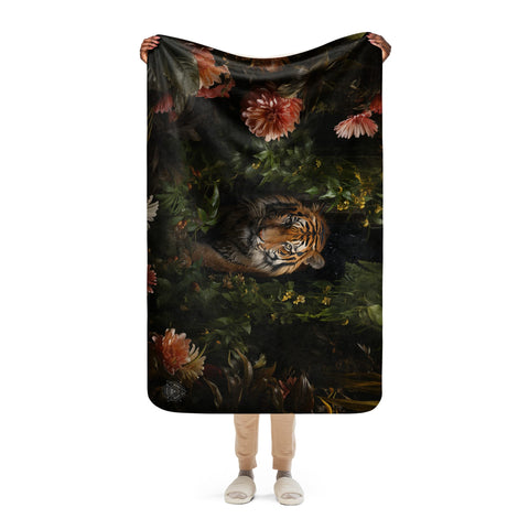About my Brain Institute Blankets Tiger Spirit Animal Sherpa Blanket