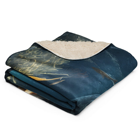 About my Brain Institute Blankets Whale Spirit Animal Sherpa Blanket