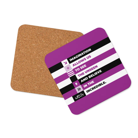 About my Brain Institute Coasters Heart 2 Heart Imagination Cork-Back Coaster