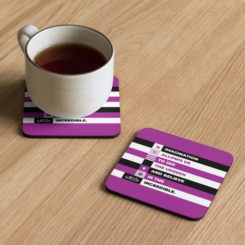 About my Brain Institute Coasters Heart 2 Heart Imagination Cork-Back Coaster