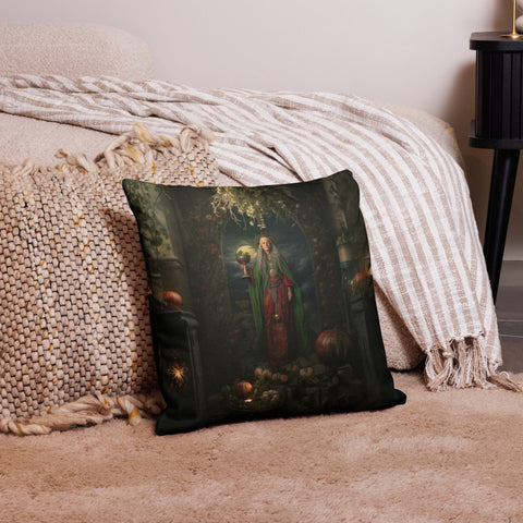 About my Brain Institute Cushion Covers 18″×18″ Cerridwen Goddess Cushion Covers