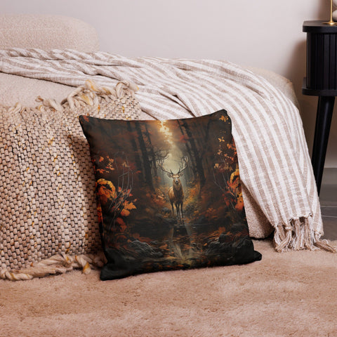 About my Brain Institute Cushion Covers 18″×18″ Elk Spirit Animal Cushion Covers