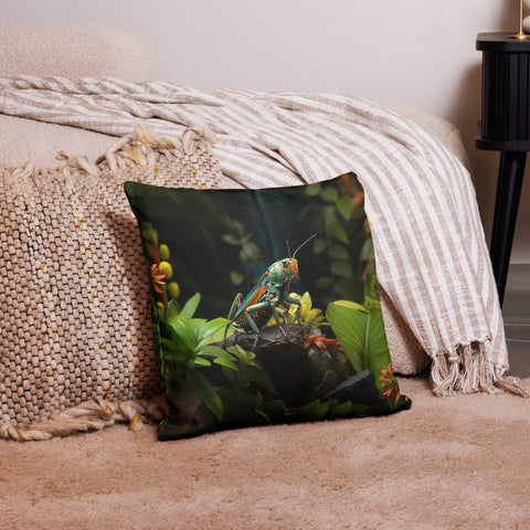 About my Brain Institute Cushion Covers 18″×18″ Grasshopper Spirit Animal Cushion Covers
