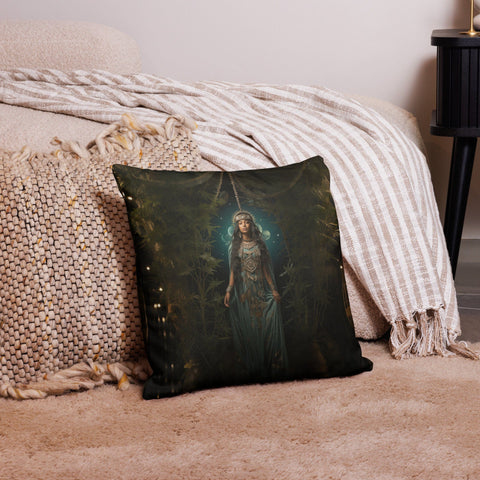 About my Brain Institute Cushion Covers 18″×18″ Mama Quilla Goddess Cushion Covers