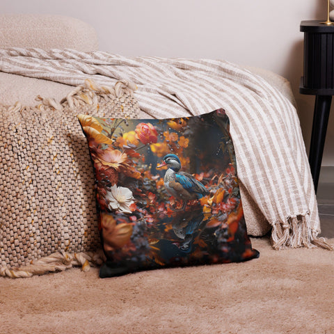 About my Brain Institute Cushion Covers 18″×18″ Mandarin Duck Spirit Animal Cushion Covers