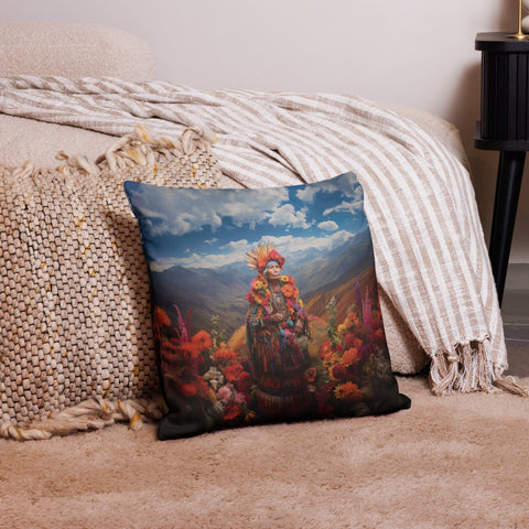 About my Brain Institute Cushion Covers 18″×18″ Pachamama Goddess Cushion Covers