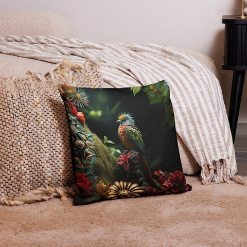 About my Brain Institute Cushion Covers 18″×18″ Quetzal Spirit Animal Cushion Covers