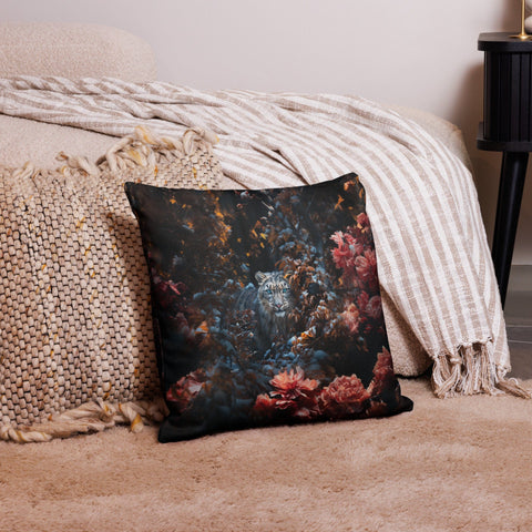 About my Brain Institute Cushion Covers 18″×18″ Snow Leopard Spirit Animal Cushion Covers