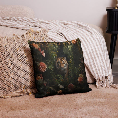 About my Brain Institute Cushion Covers 18″×18″ Tiger Spirit Animal Cushion Covers