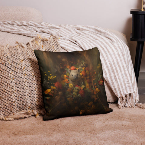 About my Brain Institute Cushion Covers 18″×18″ Wombat Spirit Animal Cushion Covers