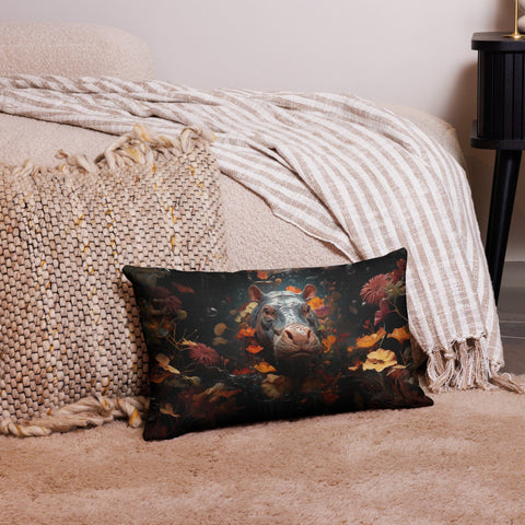 About my Brain Institute Cushion Covers 20″×12″ Hippopotamus Spirit Animal Cushion Covers