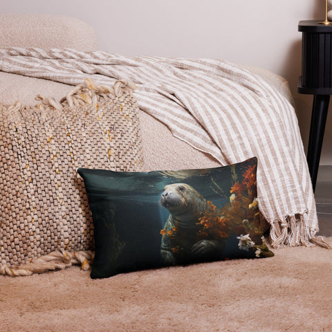 About my Brain Institute Cushion Covers 20″×12″ Manatee Spirit Animal Cushion Covers