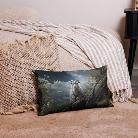 About my Brain Institute Cushion Covers 20″×12″ Mountain Goat Spirit Animal Cushion Covers