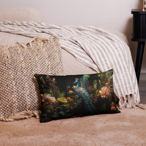 About my Brain Institute Cushion Covers 20″×12″ Peacock Spirit Animal Cushion Covers
