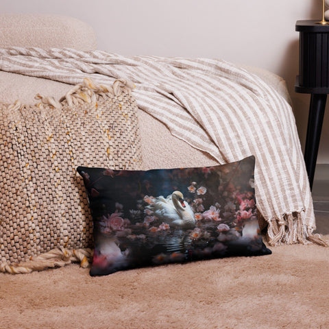 About my Brain Institute Cushion Covers 20″×12″ Swan Spirit Animal Cushion Covers