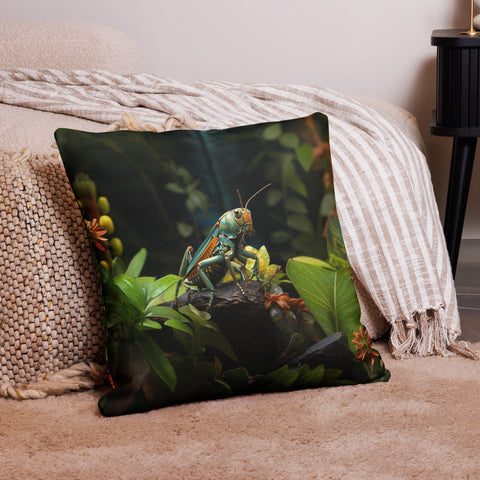 About my Brain Institute Cushion Covers 22″×22″ Grasshopper Spirit Animal Cushion Covers