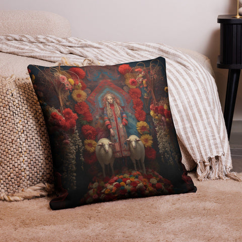About my Brain Institute Cushion Covers 22″×22″ Mokosh Goddess Cushion Covers