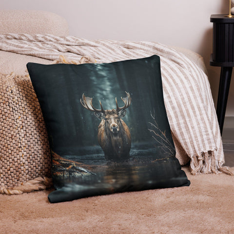 About my Brain Institute Cushion Covers 22″×22″ Moose Spirit Animal Cushion Covers