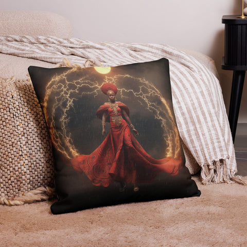About my Brain Institute Cushion Covers 22″×22″ Oya Goddess Cushion Covers