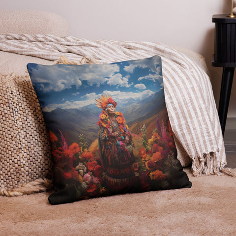 About my Brain Institute Cushion Covers 22″×22″ Pachamama Goddess Cushion Covers