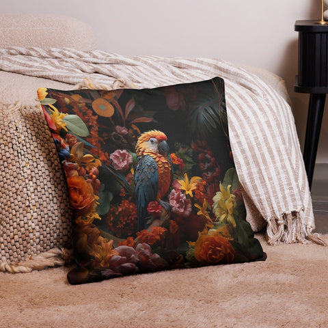 About my Brain Institute Cushion Covers 22″×22″ Parrot Spirit Animal Cushion Covers