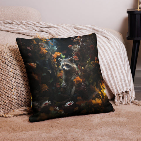 About my Brain Institute Cushion Covers 22″×22″ Raccoon Spirit Animal Cushion Covers