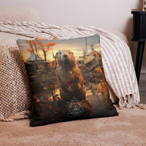About my Brain Institute Cushion Covers Beaver Spirit Animal Cushion Covers