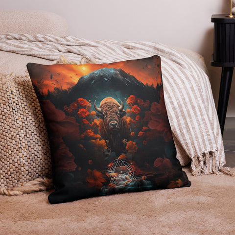 About my Brain Institute Cushion Covers Buffalo Spirit Animal Cushion Covers