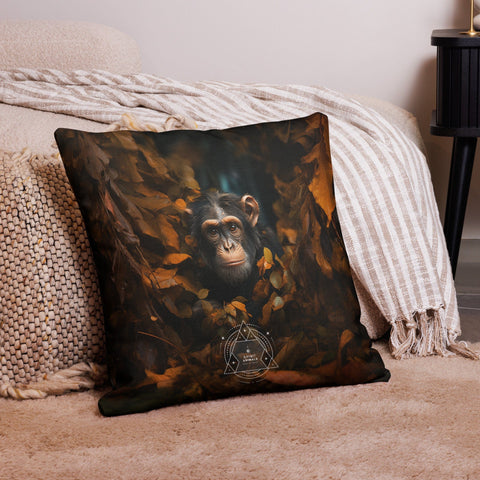 About my Brain Institute Cushion Covers Chimpanzee Spirit Animal Cushion Covers