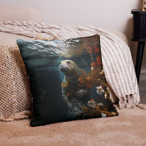 About my Brain Institute Cushion Covers Manatee Spirit Animal Cushion Covers