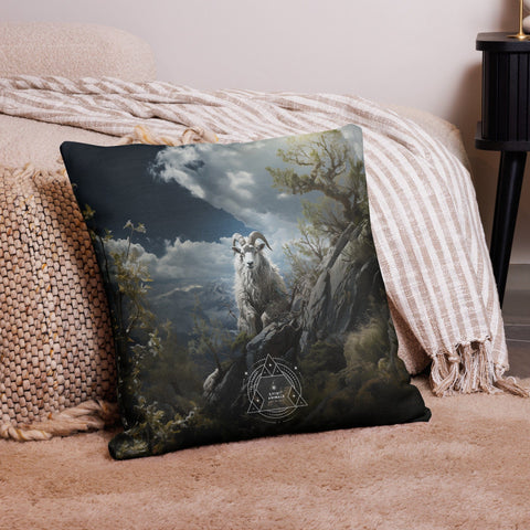 About my Brain Institute Cushion Covers Mountain Goat Spirit Animal Cushion Covers